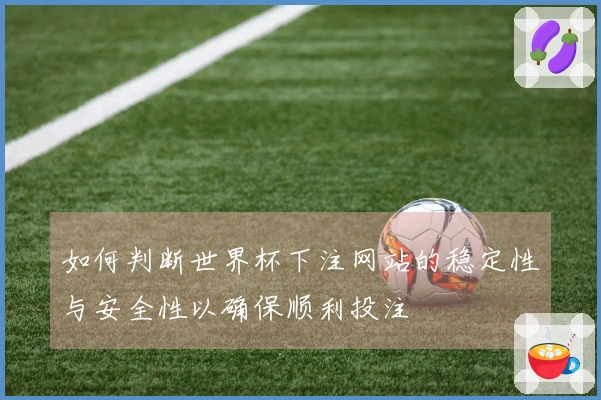如何判断世界杯下注网站的稳定性与安全性以确保顺利投注